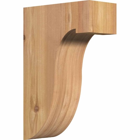 Ekena Millwork Del Monte Smooth Corbel, Western Red Cedar, 3 1/2"W x 8"D x 12"H COR04X08X12DEL00SWR